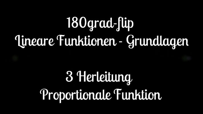 Herleitung Proportionale Funktion