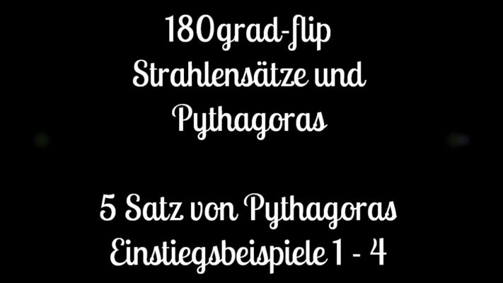 Satz von Pythagoras – Einstiegsbeispiele