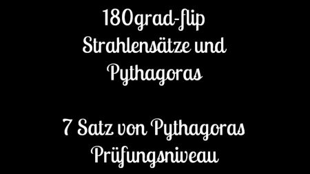 Satz von Pythagoras auf Prüfungsniveau