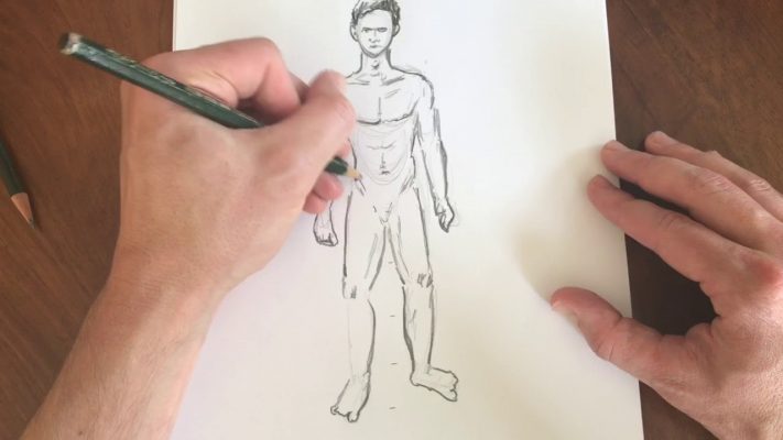 Menschen zeichnen / Aufbau Körper / Anatomie / Proportionen richtig zeichnen